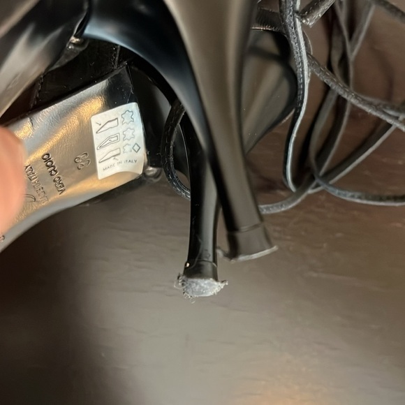 Enrico Gibellieri strappy wrap sandals, black, made in Italy, suede, size 8 tts - Picture 9 of 17